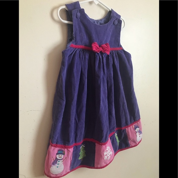 Rare Vintage 1980’s Custom Snowman Corduroy Dress - Picture 6 of 6